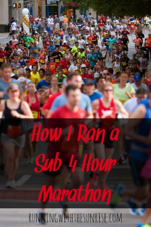 How I ran a sub-4 hour marathon: the top five things that I did to ensure my marathon success.