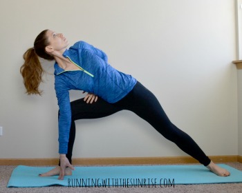 extended side angle pose with half bind