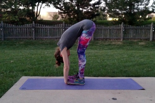gentle yoga poses for runners: gorilla pose