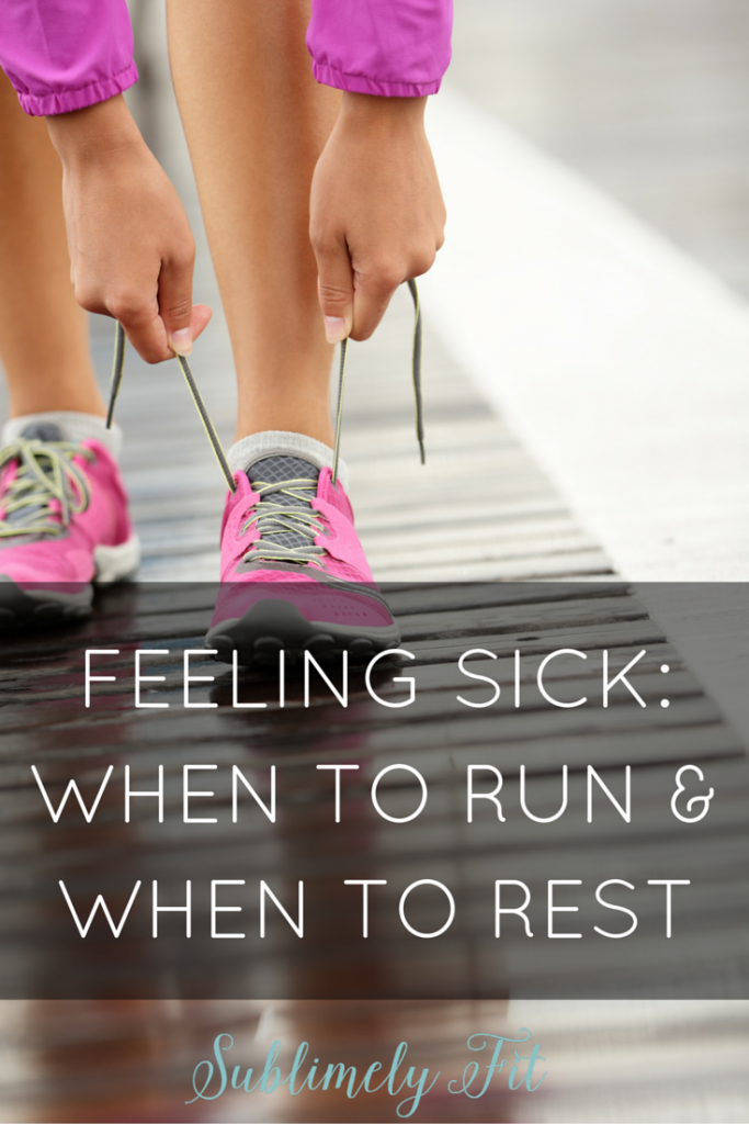 Getting sick and running: when is it okay to push through and run, and when should you take a sick day?