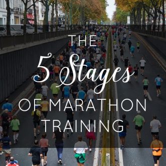 So much of marathon training is all mental. Take a (somewhat humorous) look at the 5 mental stages of marathon training.