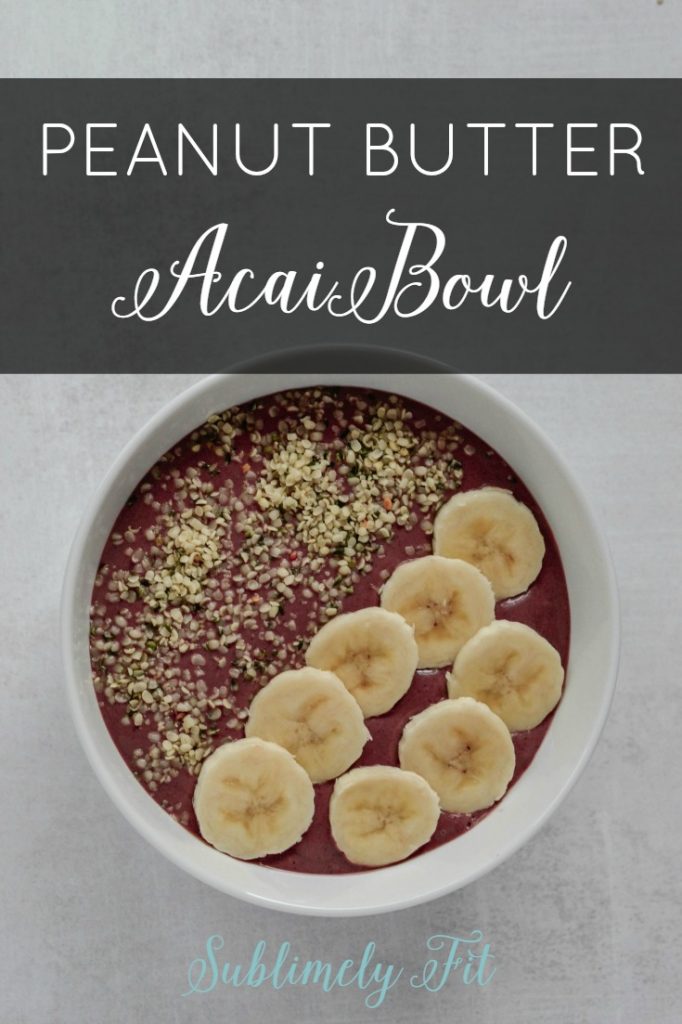 You'll love making these simple, easy Peanut Butter Acai Smoothie Bowls loaded with superfruit!