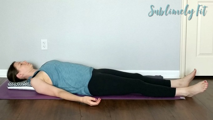 Gentle Yoga Sequence for Upper Back and Shoulders - Supported Corpse Pose