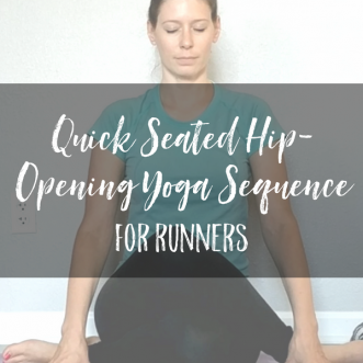 Quick Seated Hip-Opening Yoga Sequence for Runners #yogaforrunners #yogaforathletes