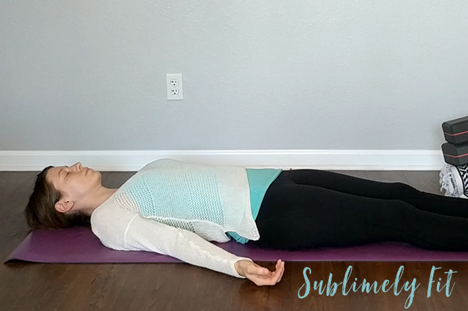 Restorative Yoga Sequence for Runners - Corpse Pose