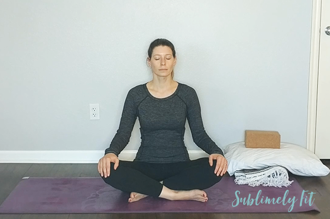 Wind down before bed with this Gentle Relaxing Bedtime Yoga Sequence (+ free yoga video). This 17-minute yoga sequence will help you fall asleep faster!
