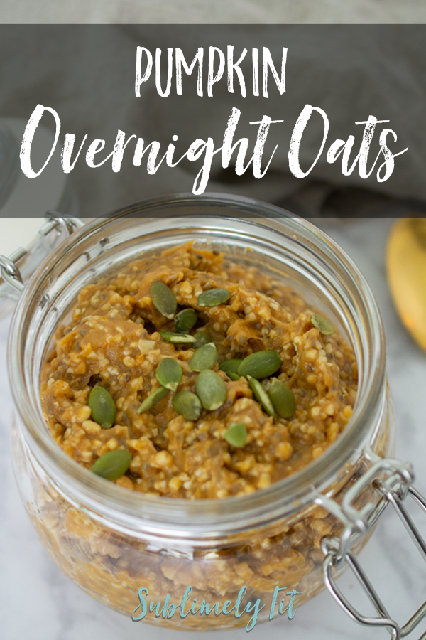 These easy Pumpkin Overnight Oats are the perfect healthy way to enjoy the flavors of fall! Dairy-free, gluten-free, vegan healthy breakfast or healthy snack.